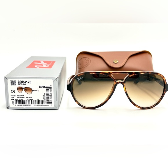 Ray-Ban Accessories - Ray-Ban Cat 5000 Aviator RB4125 Havana Gradient Brown 710/51 59-13-140